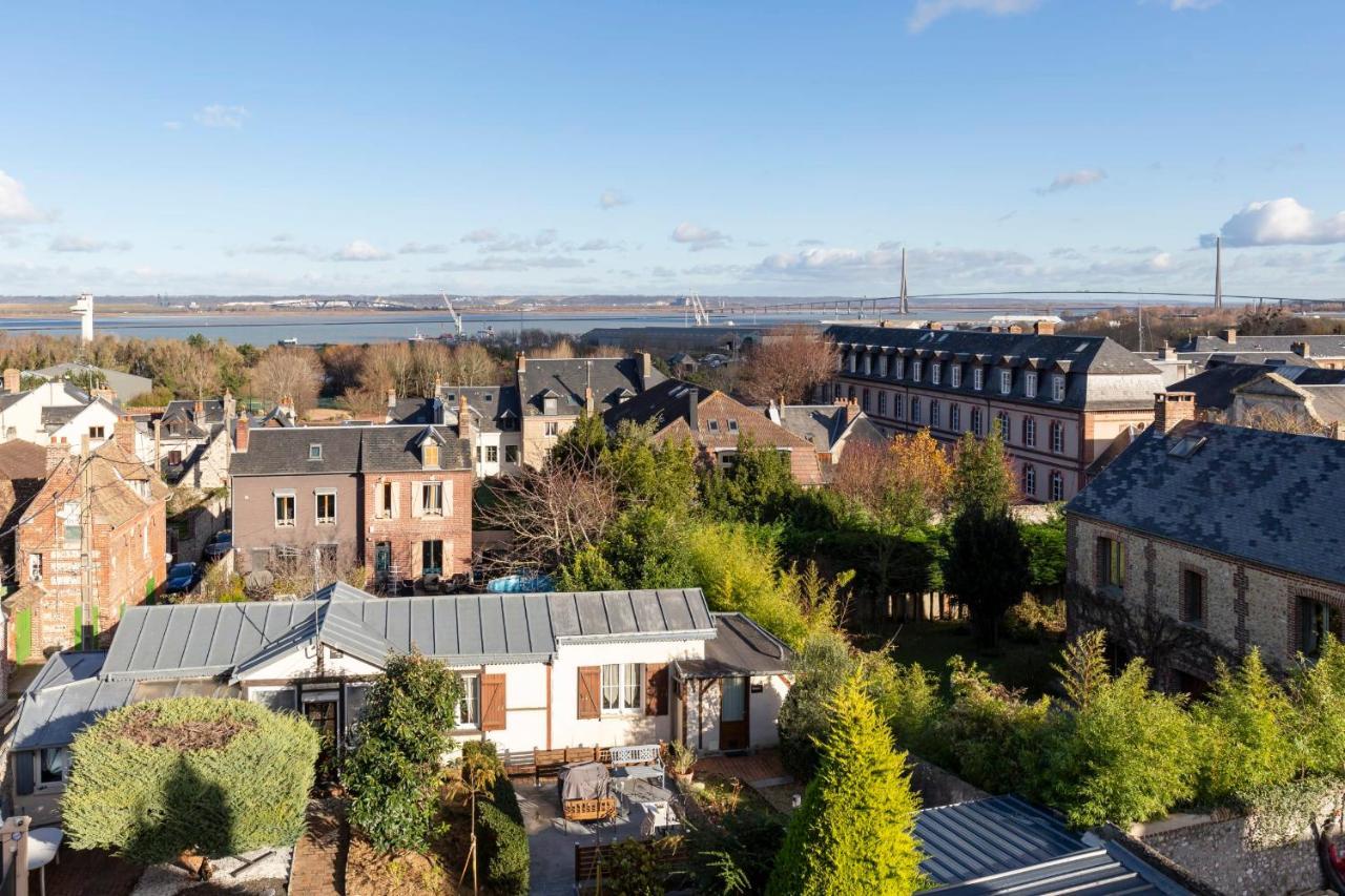 La-Haut - 3 Panorama Of The Estuary - City Center Honfleur Eksteriør bilde